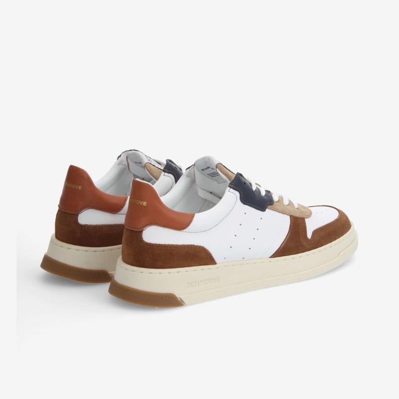 ORDER SNEAKER M - NAPPA/SUEDE/SDE - BLANC/WHISKY/MARRON